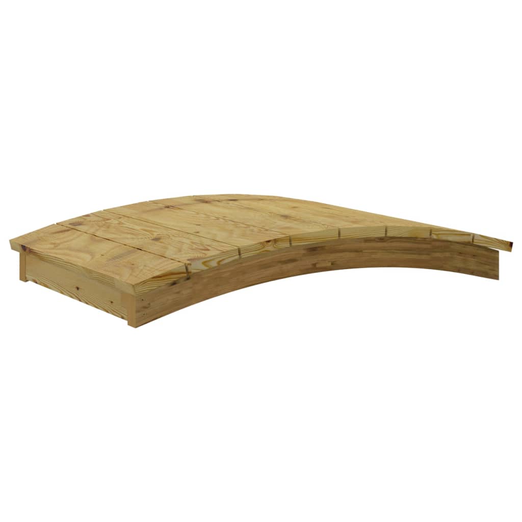 vidaXL Tuinbrug 110x74 cm geïmpregneerd massief grenenhout