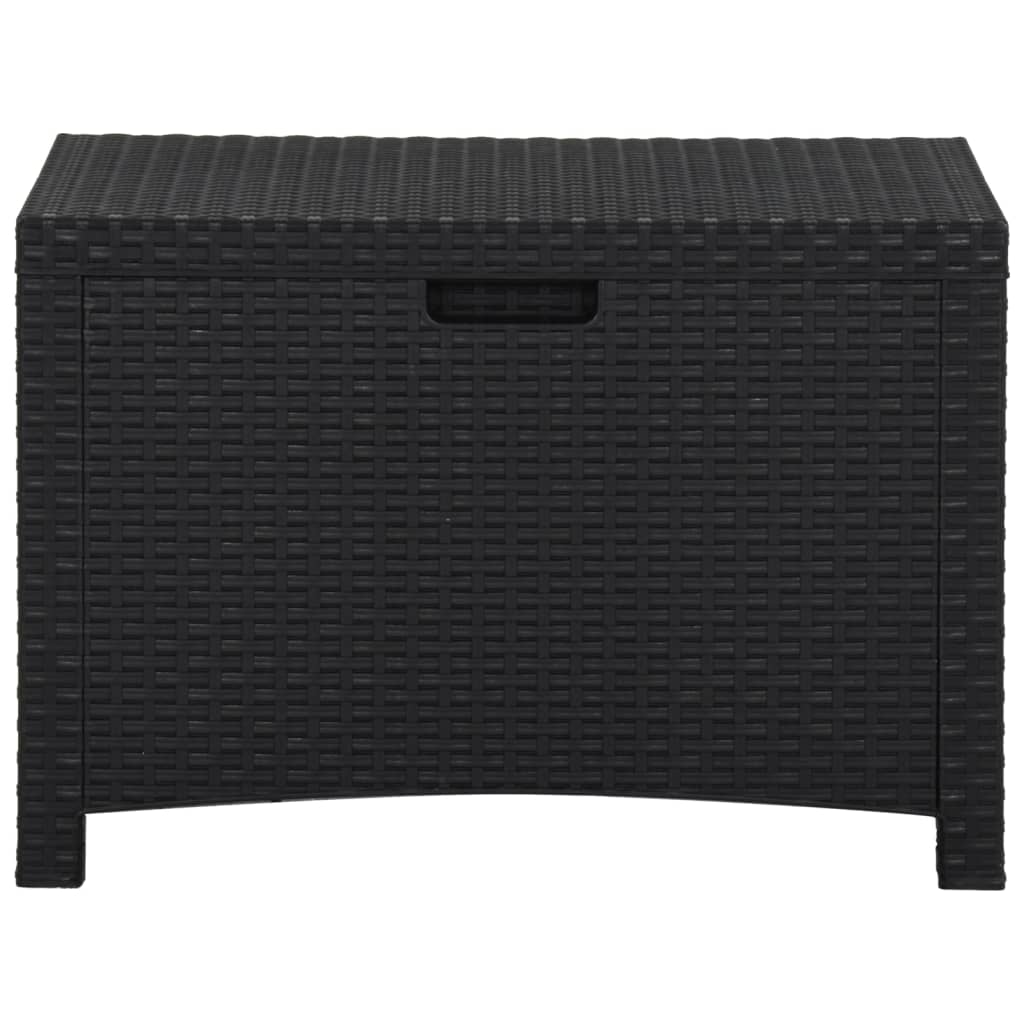 

vidaXL Tuinbox 60x54x41 cm polypropeen rattan grafietkleurig