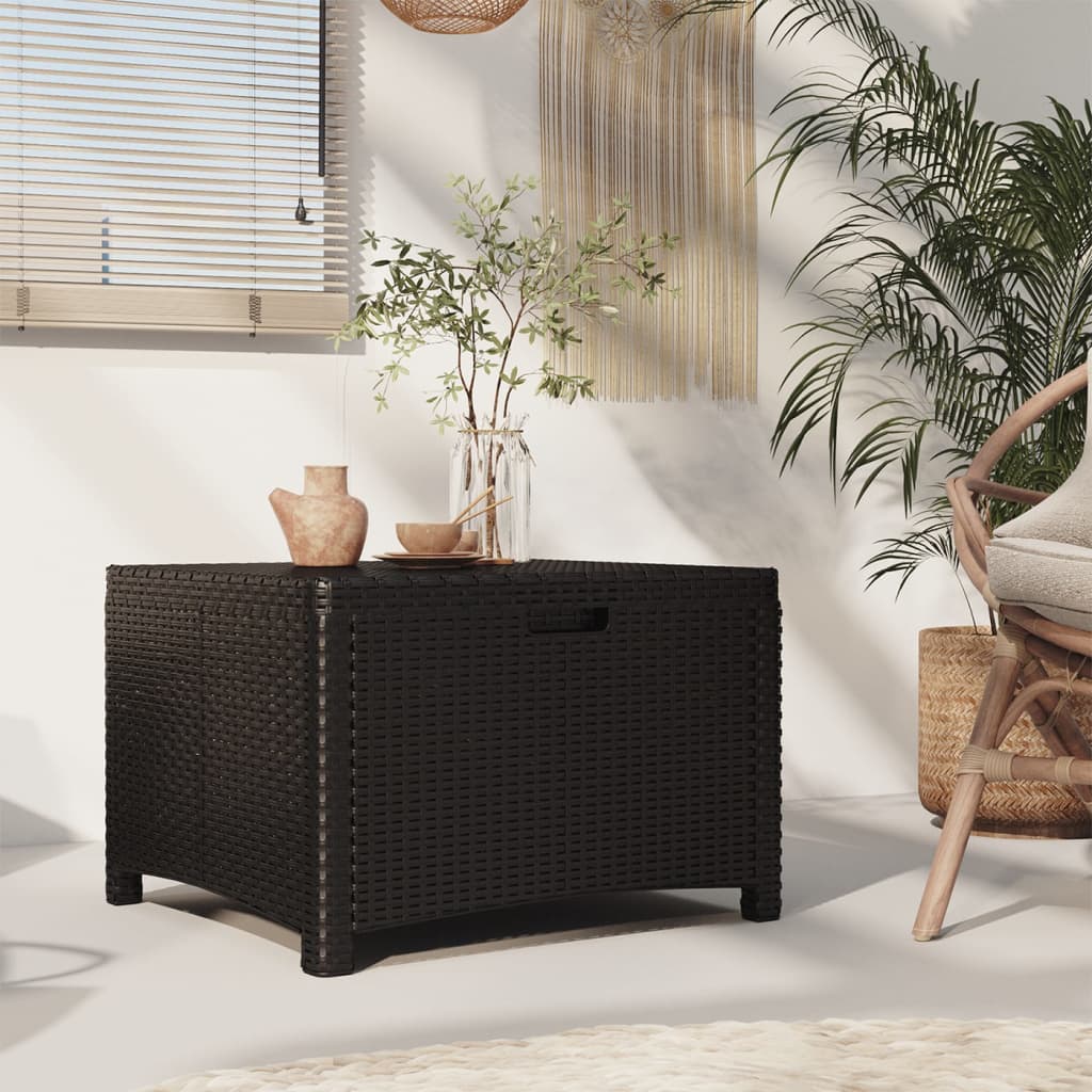 vida XL Garten-Aufbewahrungsbox 60x 54x 41 cm PP Rattan Graphit