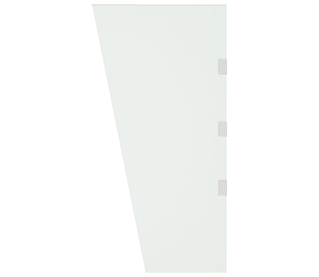 vidaXL Side Panel for Door Canopy Transparent 50x100 cm Tempered Glass