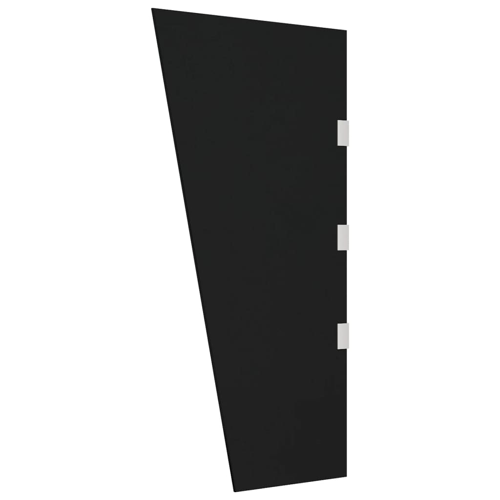 vidaXL Painel lateral p/ toldo porta 50x100 cm vidro temperado preto