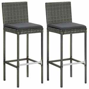 vidaXL Garden Bar Set | Grey, Anthracite