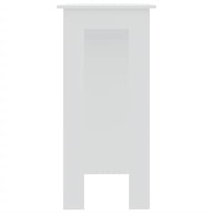 Barový stůl s regálem bílý 102 x 50 x 103,5 cm kompozitní dřevo - obrázek 4