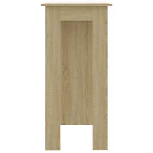 Barový stůl s regálem dub sonoma 102 x 50 x 103,5 cm kompozit - obrázek 4