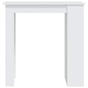 Barový stůl s úložným regálem bílý 102 x 50 x 103,5 cm kompozit - obrázek 5