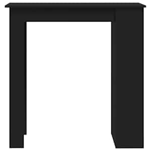 Barový stůl s úložným regálem černý 102x50x103,5 cm kompozit - obrázek 5