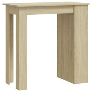 vidaXL baarilaud riiuliga, must, 102x50x103,5 cm, tehispuit