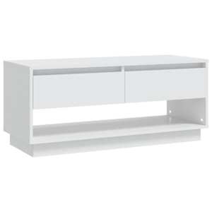TV skříňka bílá 102 x 41 x 44 cm kompozitní dřevo - obrázek 2