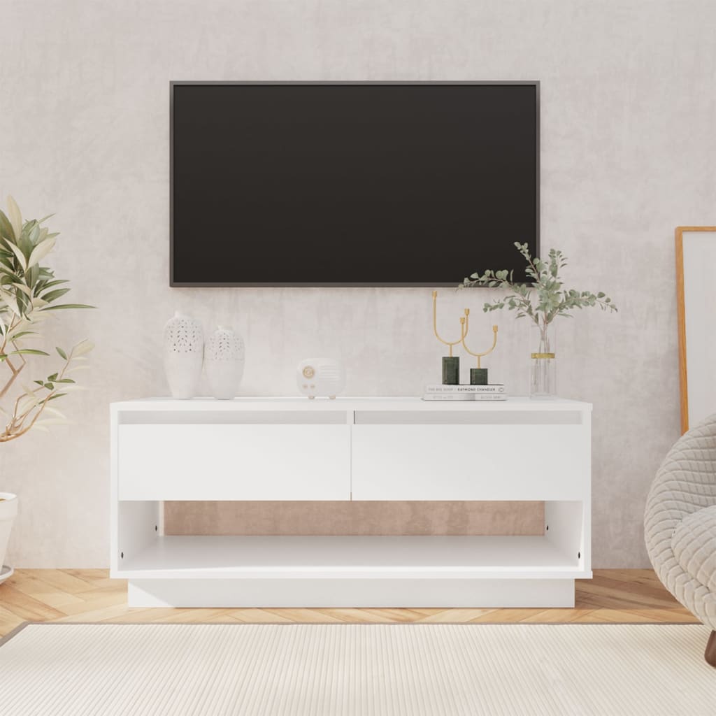 vidaXL Szafka pod TV, biaa, 102x41x44 cm, materia drewnopochodny