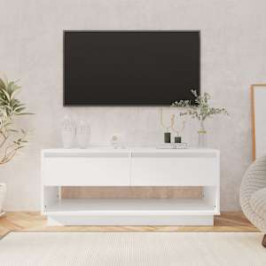 TV skříňka bílá 102 x 41 x 44 cm kompozitní dřevo - obrázek 1