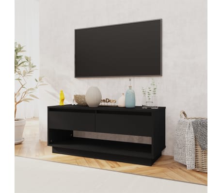 vidaXL TV-Schrank Schwarz 102x41x44 cm Holzwerkstoff