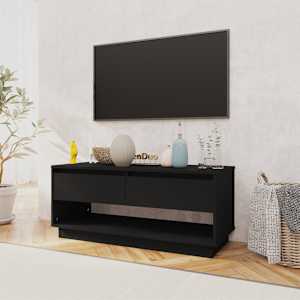 vidaXL TV-Schrank Schwarz 102x41x44 cm Holzwerkstoff