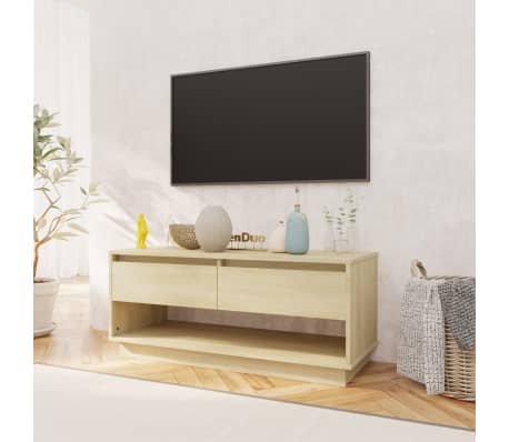 vidaXL Tv-meubel 102x41x44 cm bewerkt hout sonoma eikenkleurig