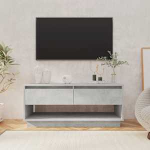 TV skříňka betonově šedá 102 x 41 x 44 cm kompozitní dřevo - obrázek 1