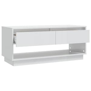 TV skříňka bílá s vysokým leskem 102x41x44 cm kompozitní dřevo - obrázek 8