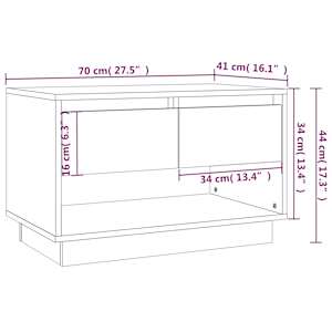 TV skříňka bílá 70 x 41 x 44 cm kompozitní dřevo - obrázek 9
