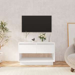 TV skříňka bílá 70 x 41 x 44 cm kompozitní dřevo - obrázek 1