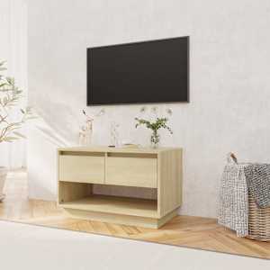 TV skříňka dub sonoma 70 x 41 x 44 cm kompozitní dřevo - obrázek 3