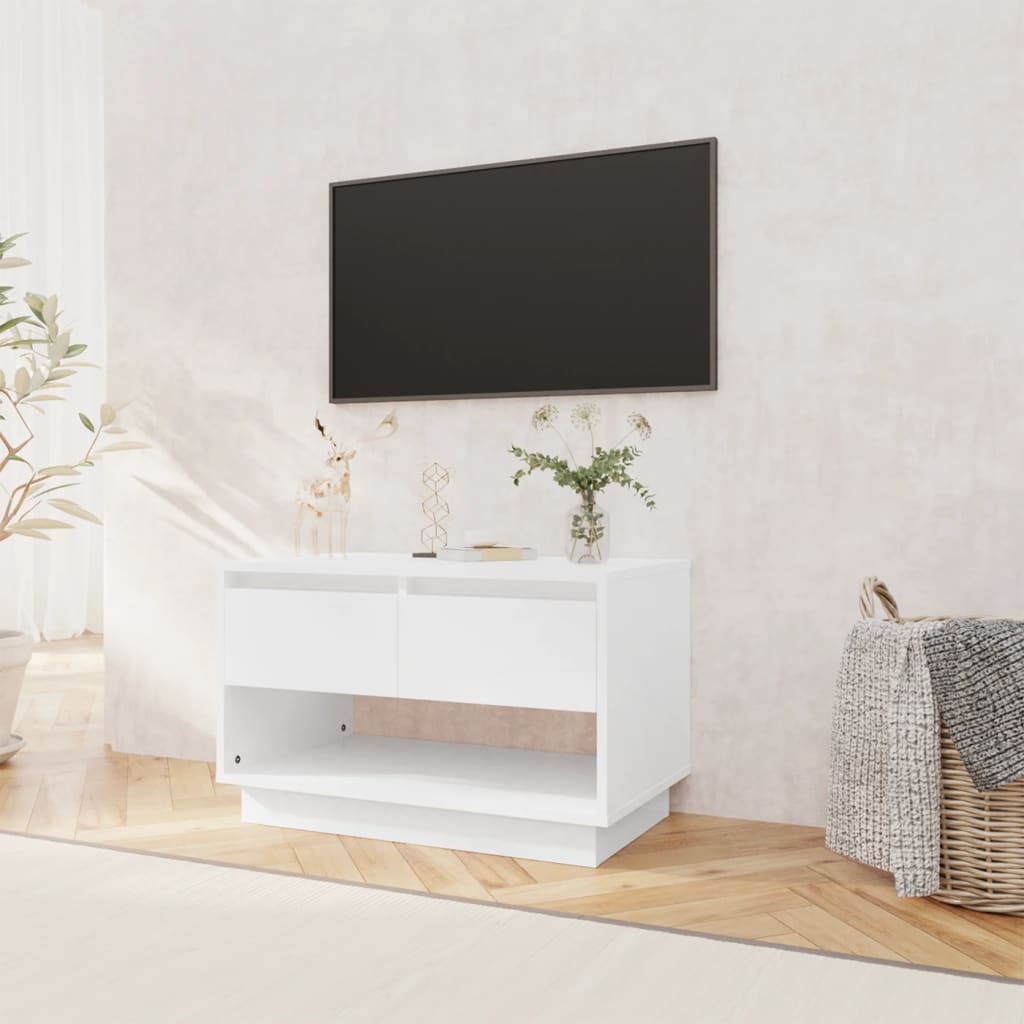 

vidaXL Tv-meubel 70x41x44 cm spaanplaat hoogglans wit