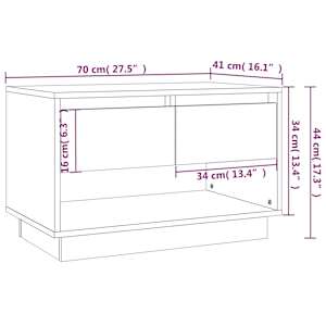 TV skříňka bílá s vysokým leskem 70x41x44 cm kompozitní dřevo - obrázek 9