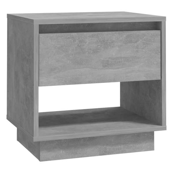 vidaXL &ouml;&ouml;kapp, betoonhall, 45x34x44 cm, tehispuit