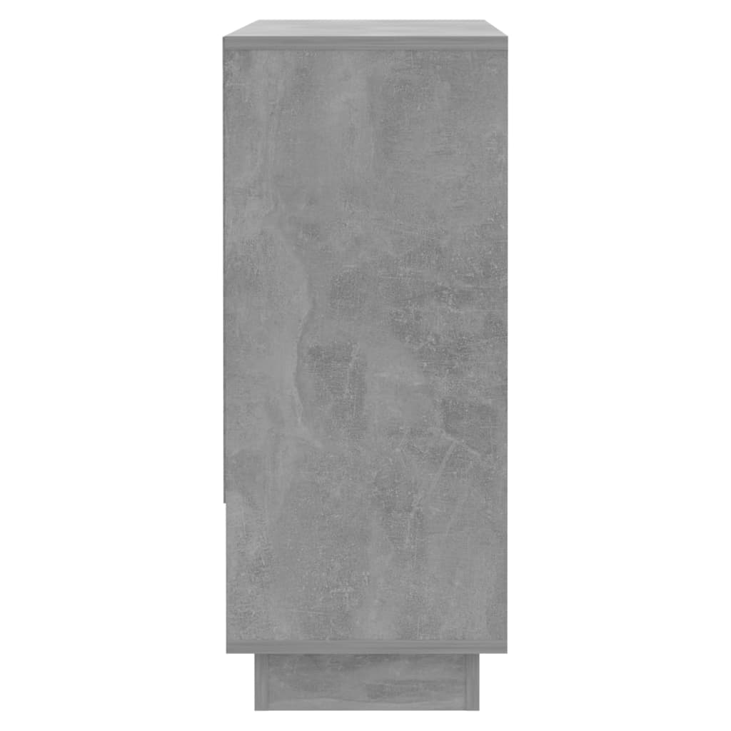 Příborník betonově šedý 97 x 31 x 75 cm dřevotříska