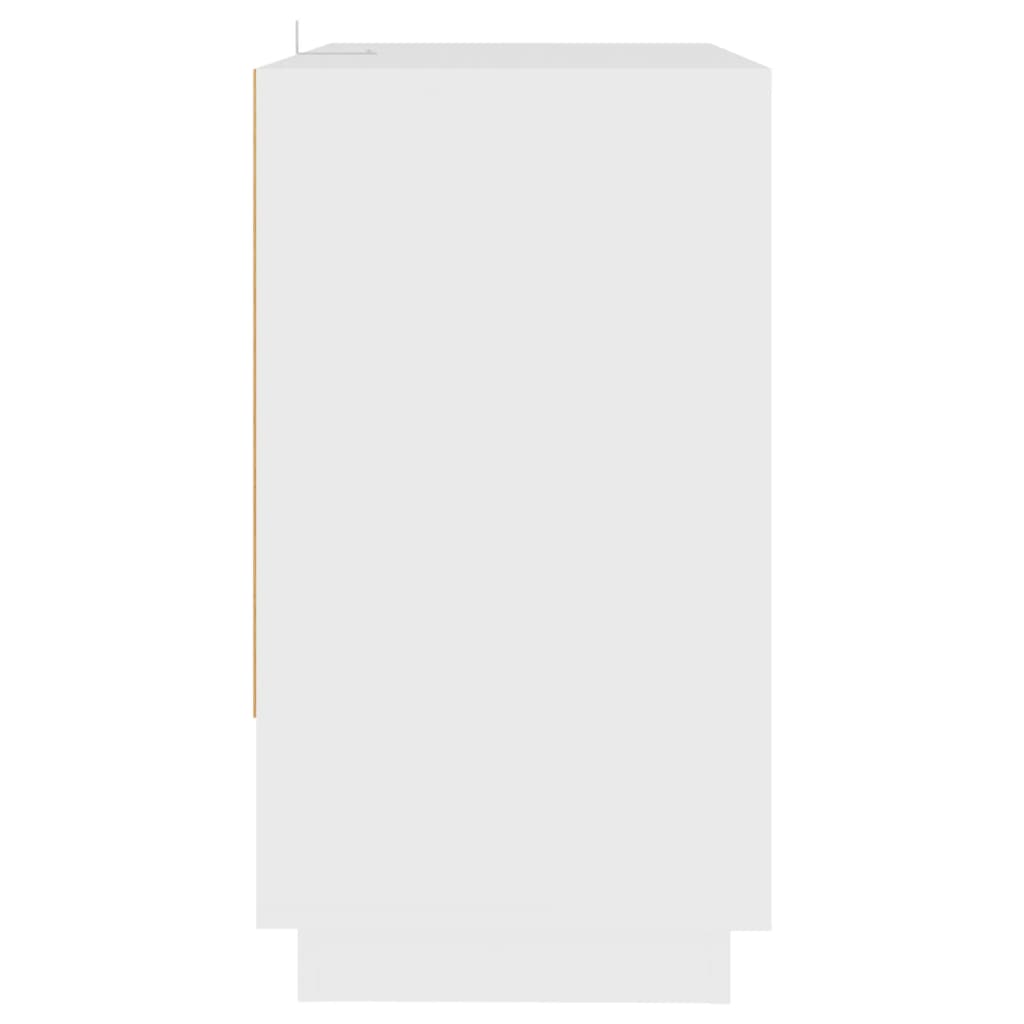 fehér forgácslap tálalószekrény 70 x 41 x 75 cm