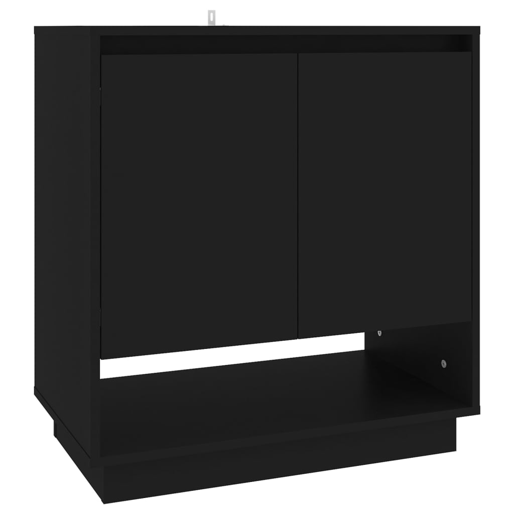 Thumbnail - vidaXL Sideboard Schwarz 70x41x75 cm Holzwerkstoff