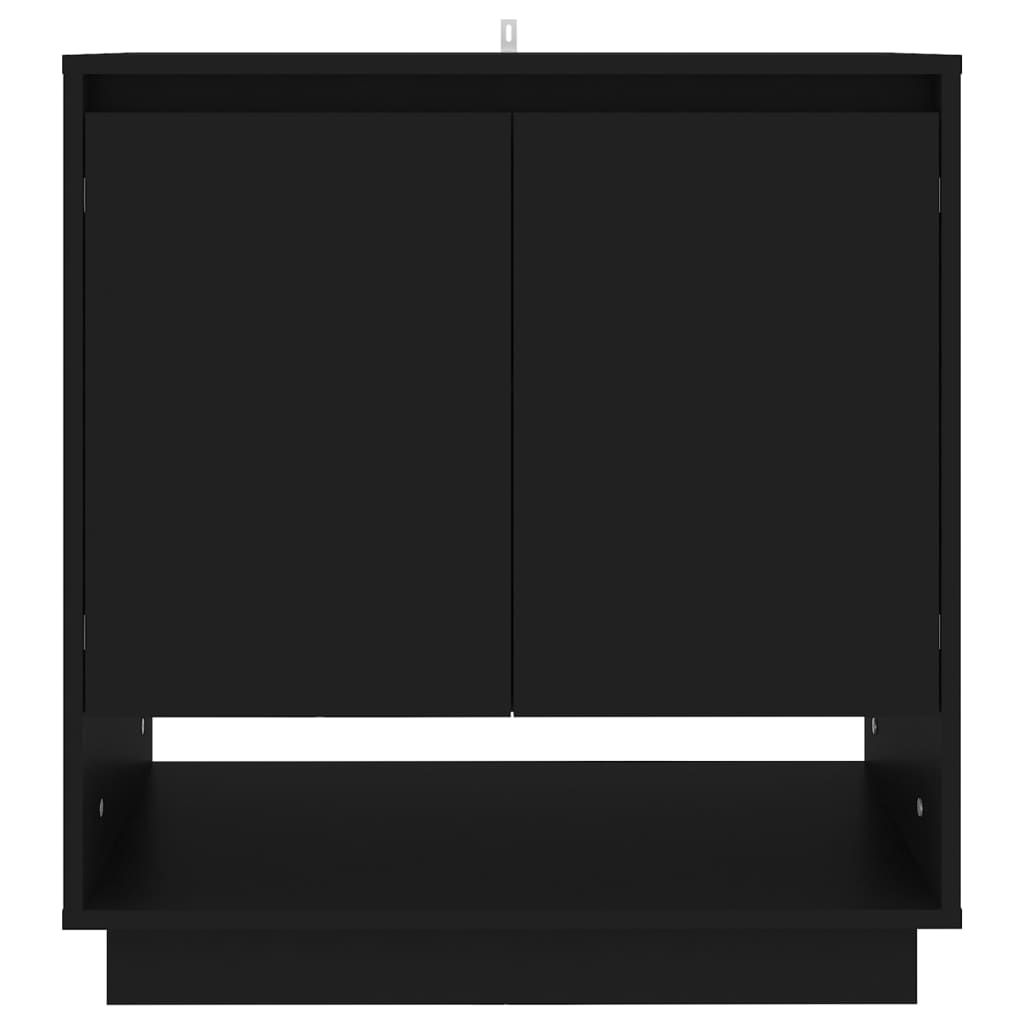 vidaXL Dressoir 70x41x75 cm spaanplaat zwart