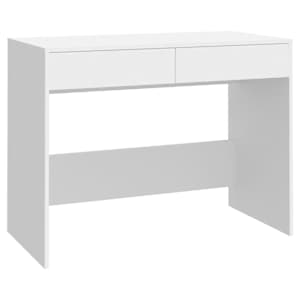 Psací stůl bílý 101 x 50 x 76,5 cm kompozitní dřevo - obrázek 2