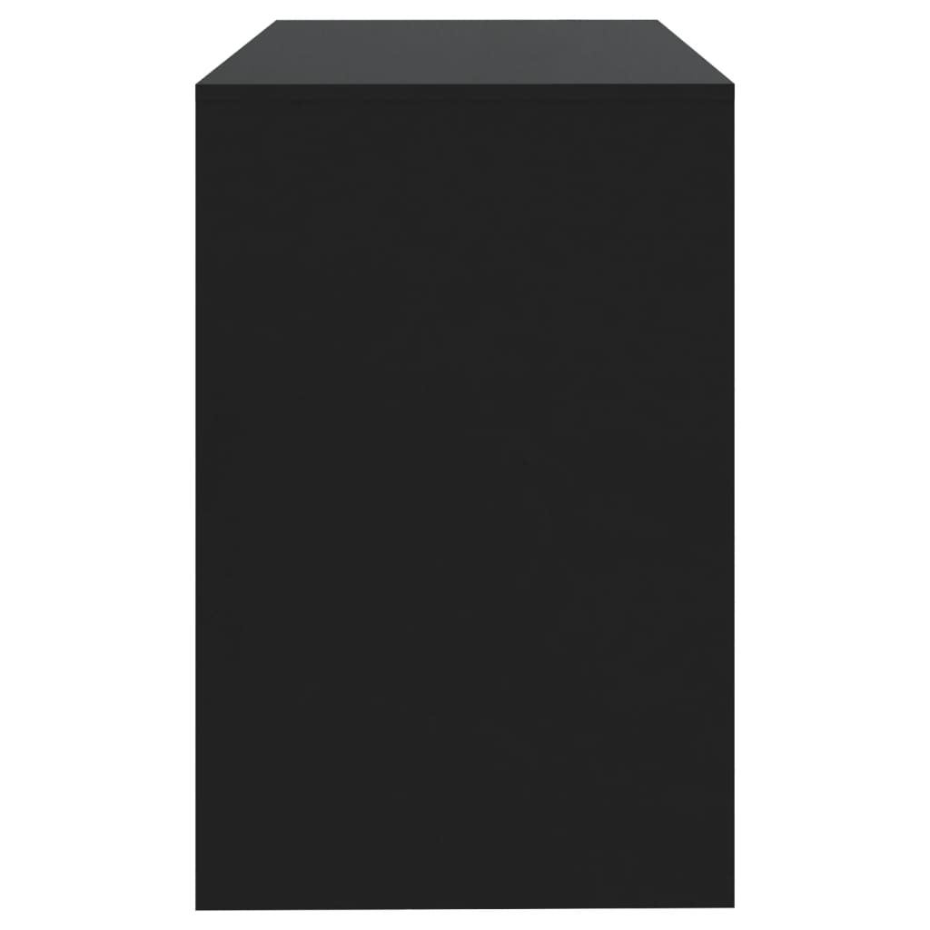 Psací stůl černý 101 x 50 x 76,5 cm dřevotříska