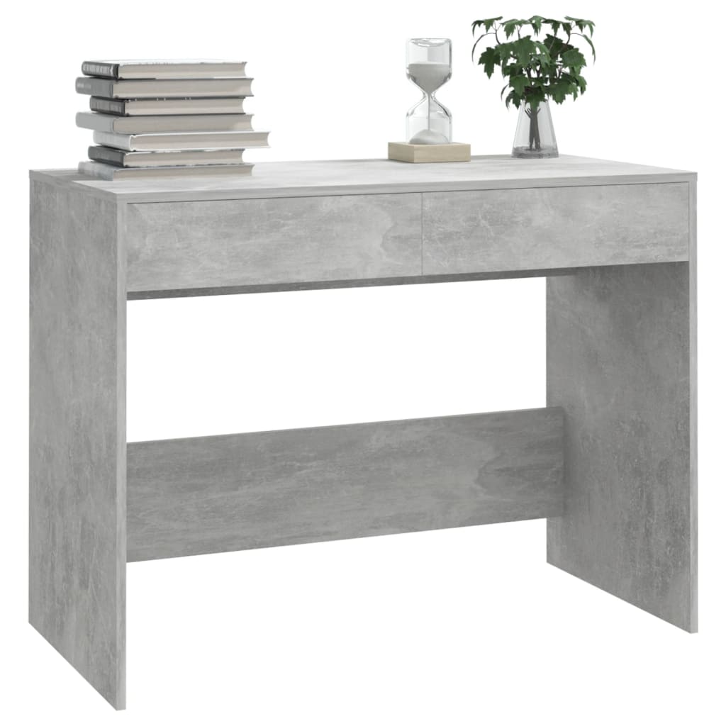 Psací stůl šedý 101 x 50 x 76,5 cm dřevotříska