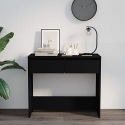 vidaXL Console Table Black 89x41x76.5 cm Steel