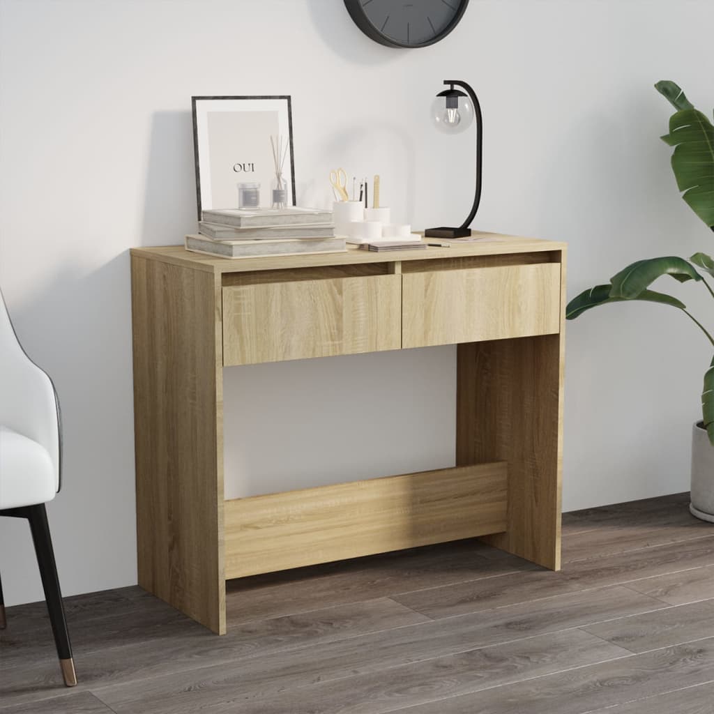vidaXL Stolik konsolowy, d�b sonoma, 89x41x76,5 cm