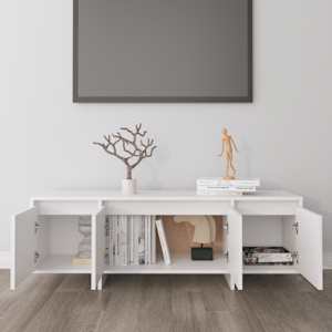 TV skříňka bílá 120 x 30 x 40,5 cm kompozitní dřevo - obrázek 3