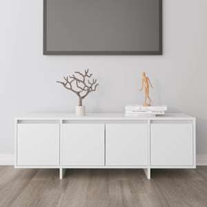 TV skříňka bílá 120 x 30 x 40,5 cm kompozitní dřevo - obrázek 1