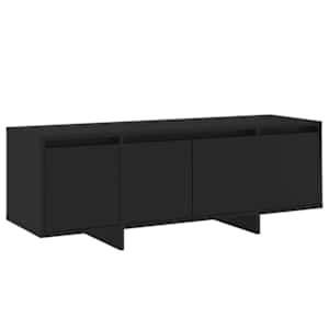 TV skříňka černá 120 x 30 x 40,5 cm kompozitní dřevo - obrázek 2