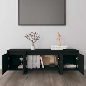 TV skříňka černá 120 x 30 x 40,5 cm kompozitní dřevo - obrázek 3