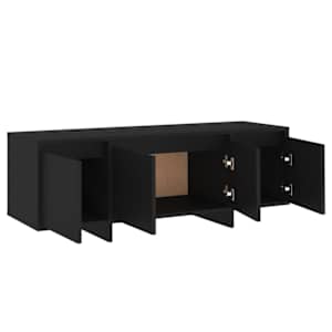 TV skříňka černá 120 x 30 x 40,5 cm kompozitní dřevo - obrázek 8