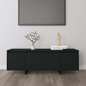 TV skříňka černá 120 x 30 x 40,5 cm kompozitní dřevo - obrázek 1