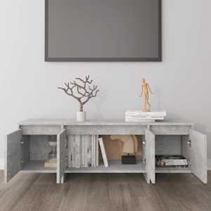 TV skříňka betonově šedá 120 x 30 x 40,5 cm kompozitní dřevo - obrázek 3