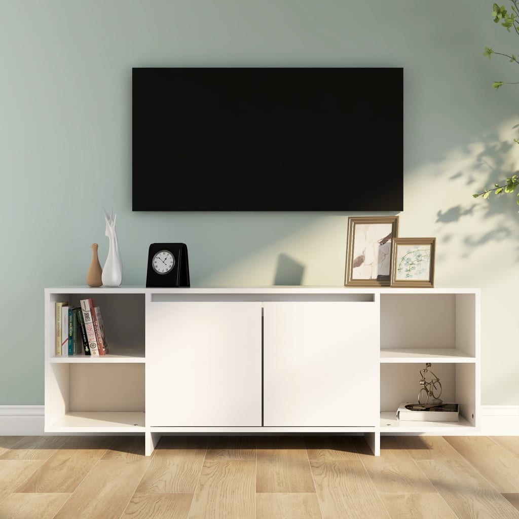 

vidaXL Tv-meubel 130x35x50 cm spaanplaat wit