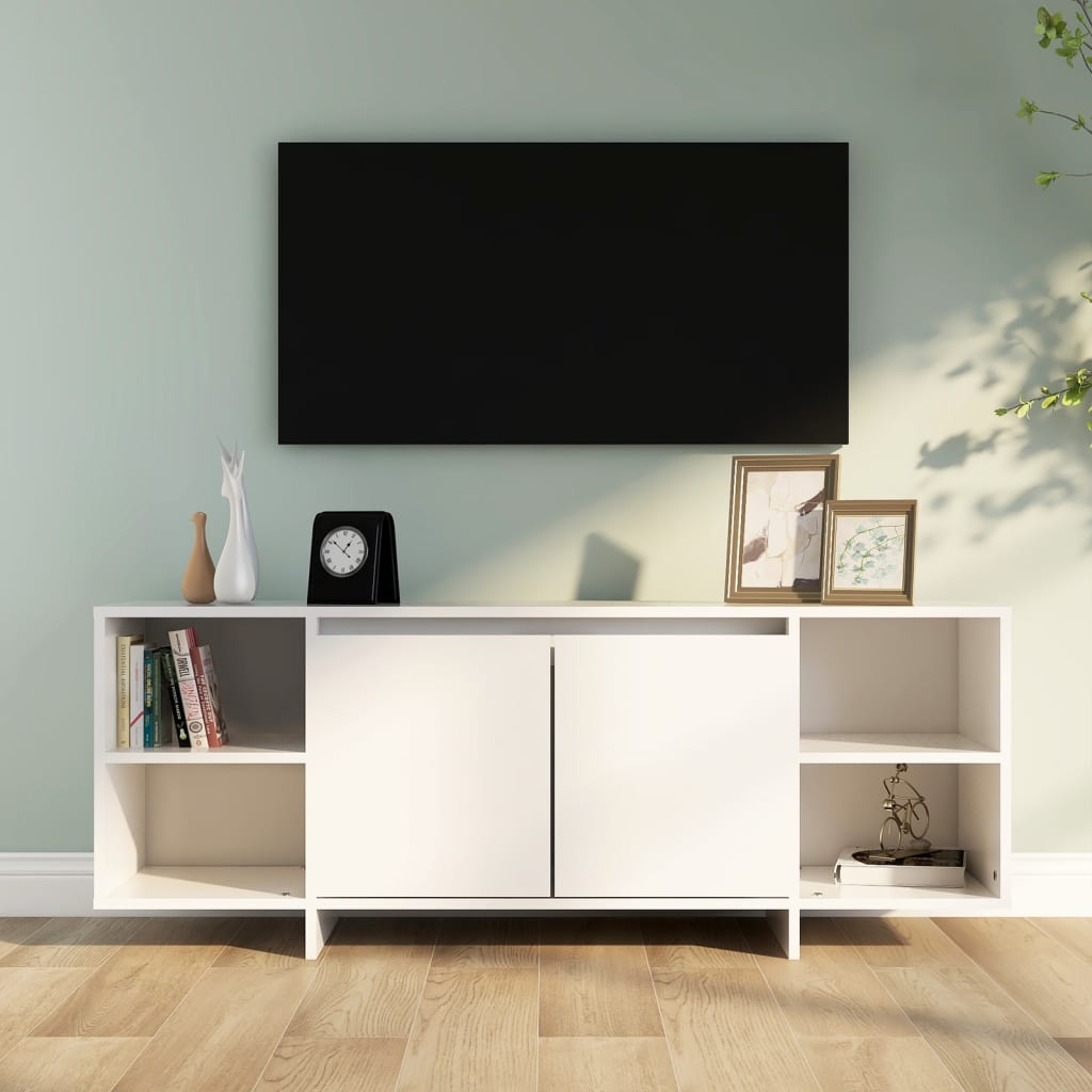 vidaXL Comodă TV, alb, 130x35x50 cm, PAL