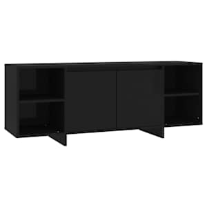 TV stolek černý 130 x 35 x 50 cm dřevotříska - obrázek 2