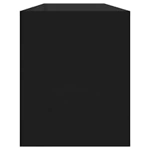TV stolek černý 130 x 35 x 50 cm dřevotříska - obrázek 7