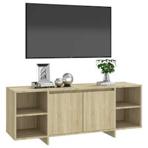 TV stolek dub sonoma 130 x 35 x 50 cm dřevotříska - obrázek 4