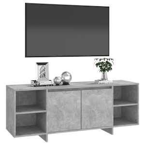 TV stolek betonově šedý 130 x 35 x 50 cm dřevotříska - obrázek 4