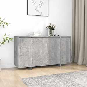 Příborník betonově šedý 135 x 41 x 75 cm kompozitní dřevo - obrázek 1