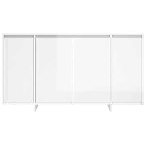 Příborník bílý s vysokým leskem 135x41x75 cm kompozitní dřevo - obrázek 5