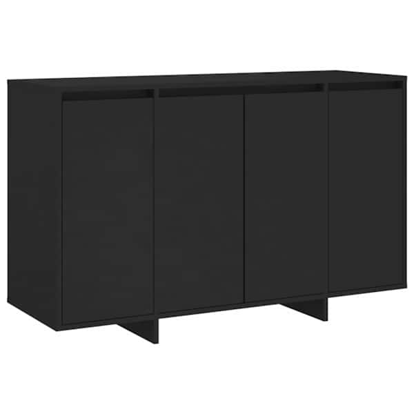 vidaXL puhvetkapp, must, 120 x 41 x 75 cm, puitlaastplaat